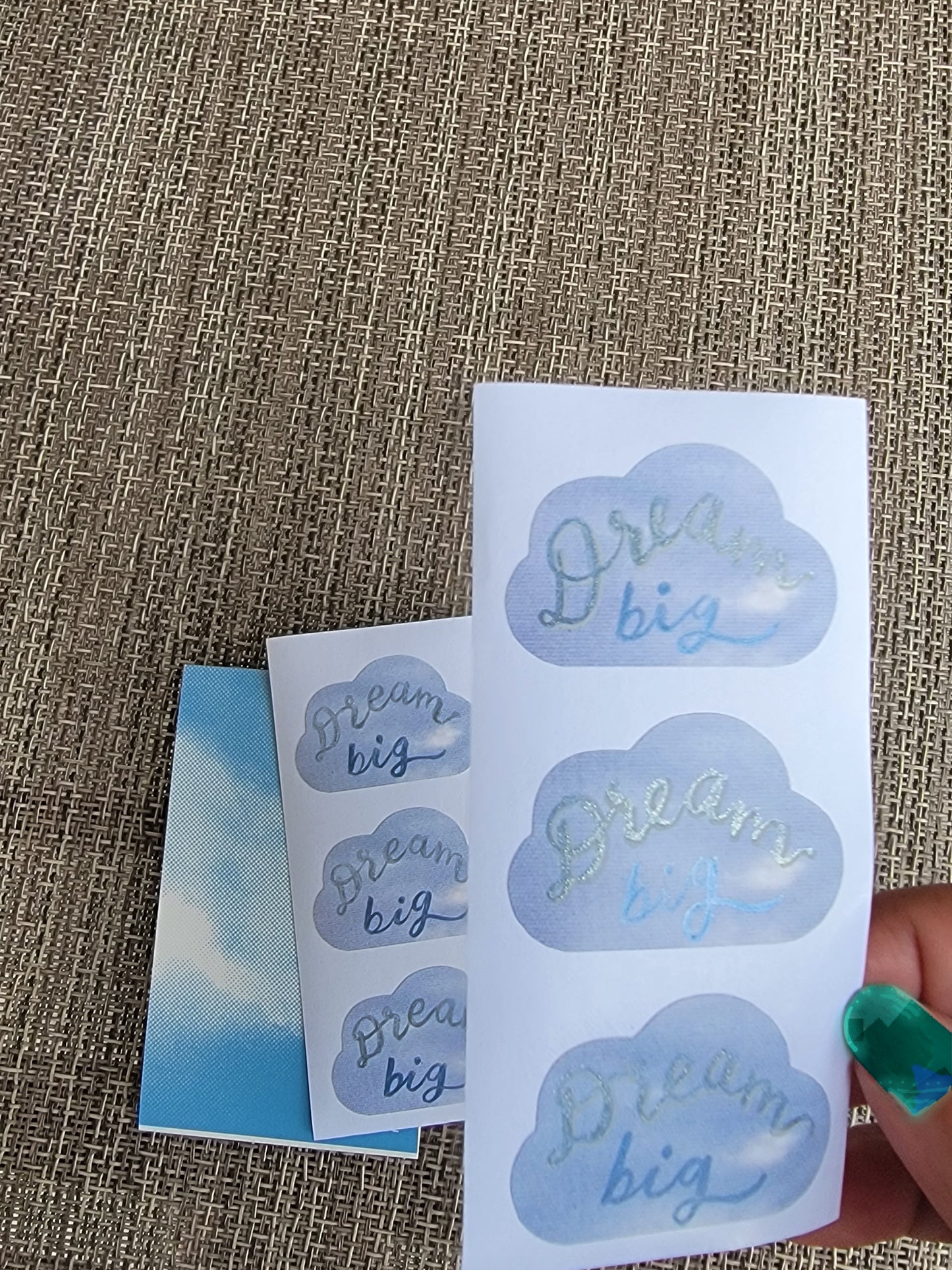 Tiny clouds mini sticker sheet