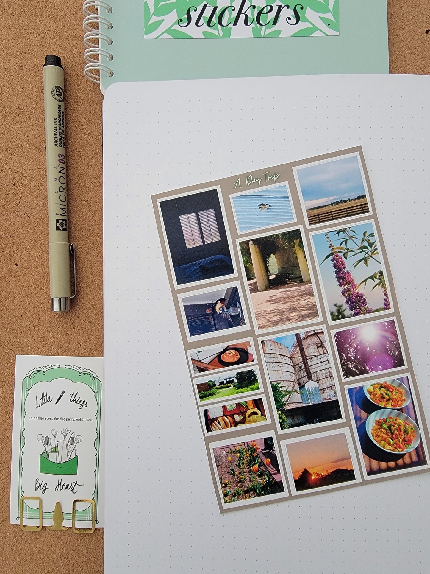 A day trip - matte photo sticker sheets