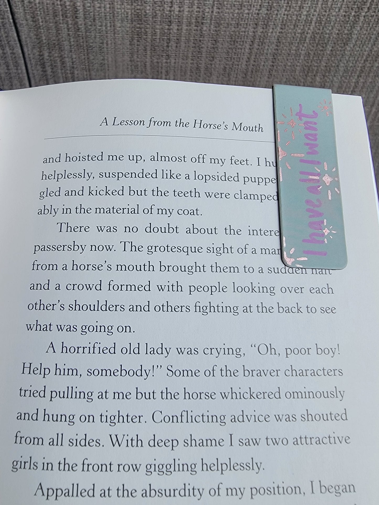 I have all I want - Mini magnetic bookmarks (Set of 3 - randomly selected)