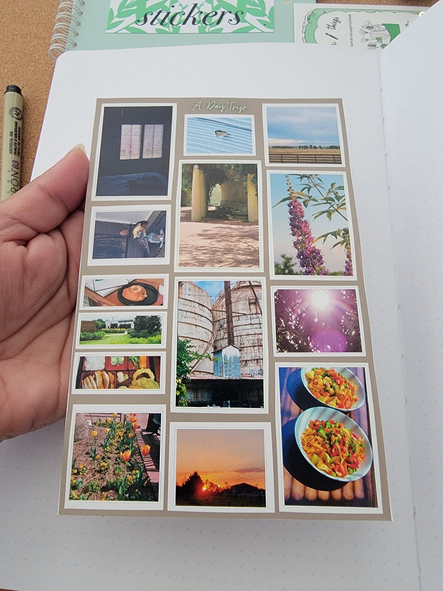 A day trip - matte photo sticker sheets