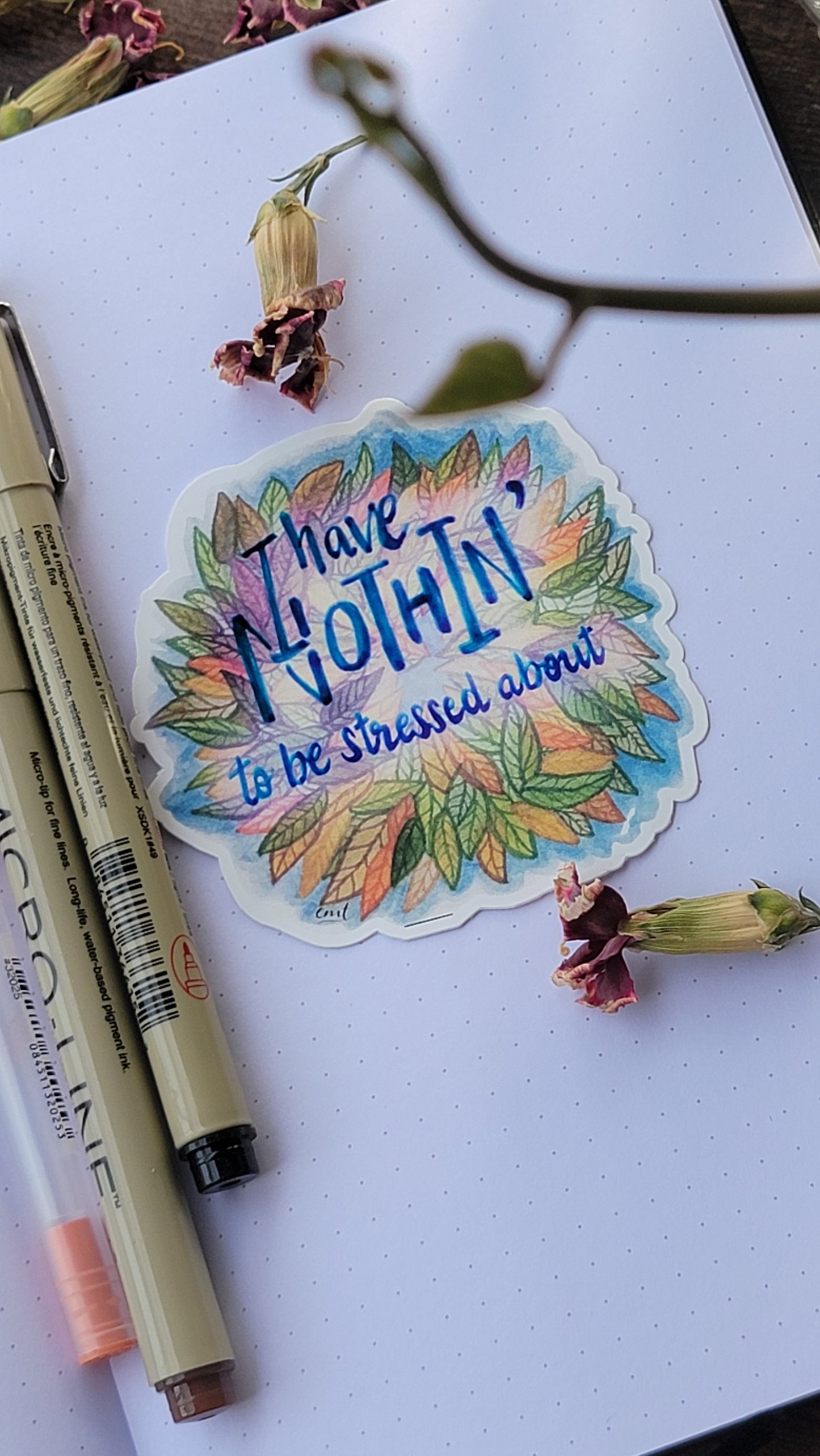 Sticker: Nothin' to be stressed about