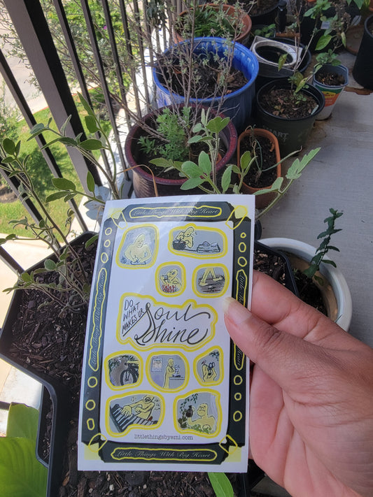 Do what makes your soul shine - gloss sticker sheet